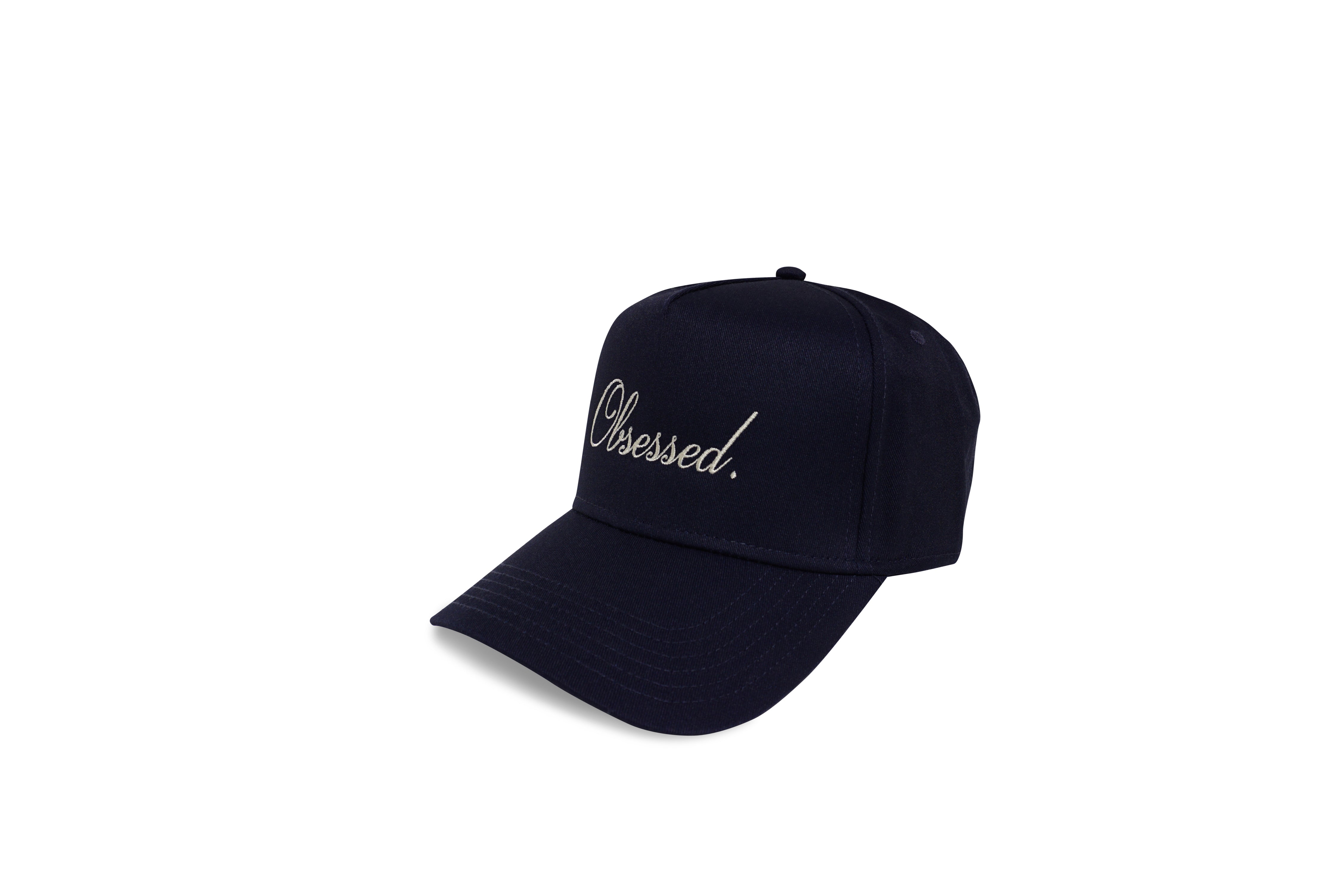 Cursive Logo Trucker Hat Hats Obsessed Global