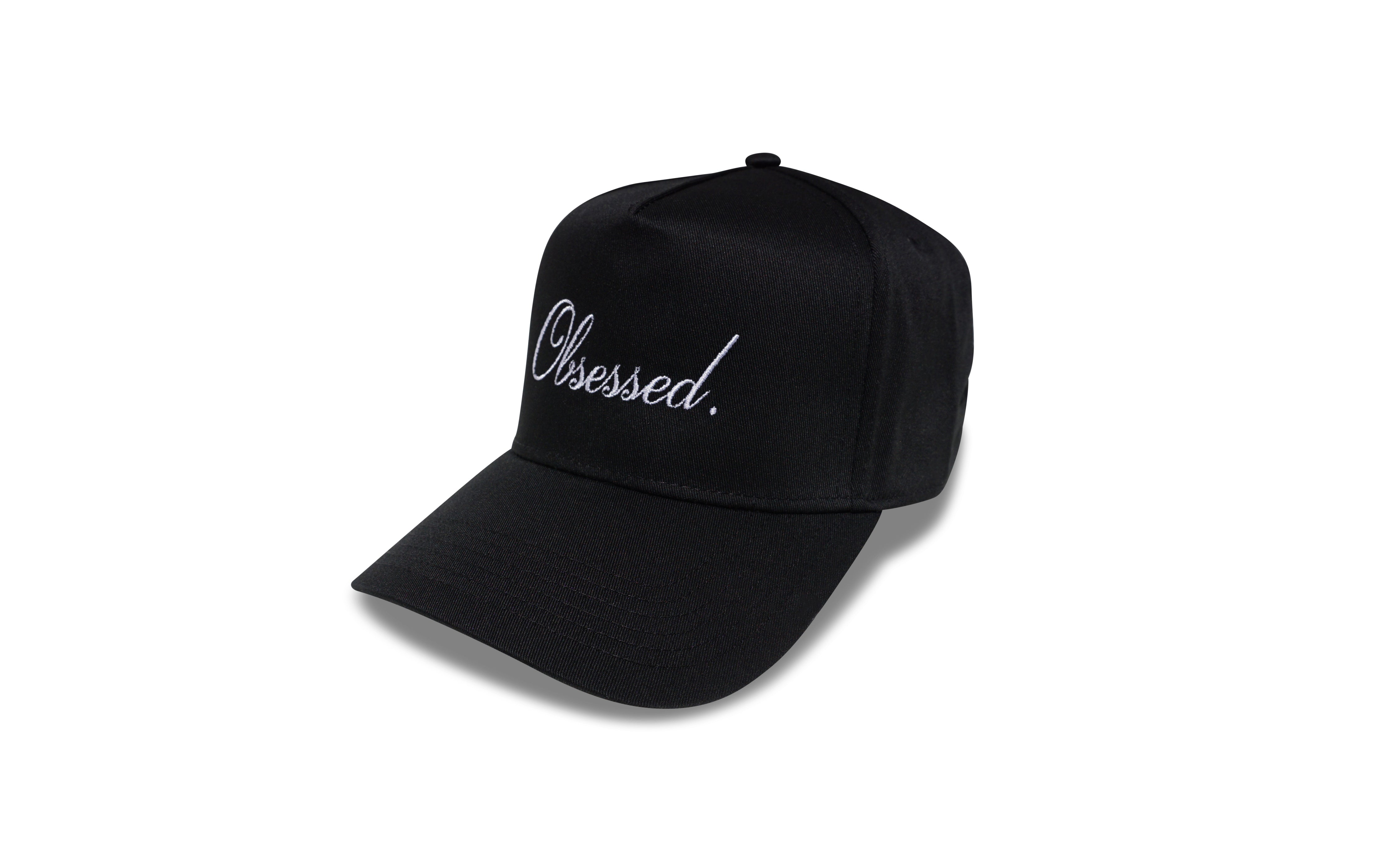 Cursive Logo Trucker Hat Obsessed Global