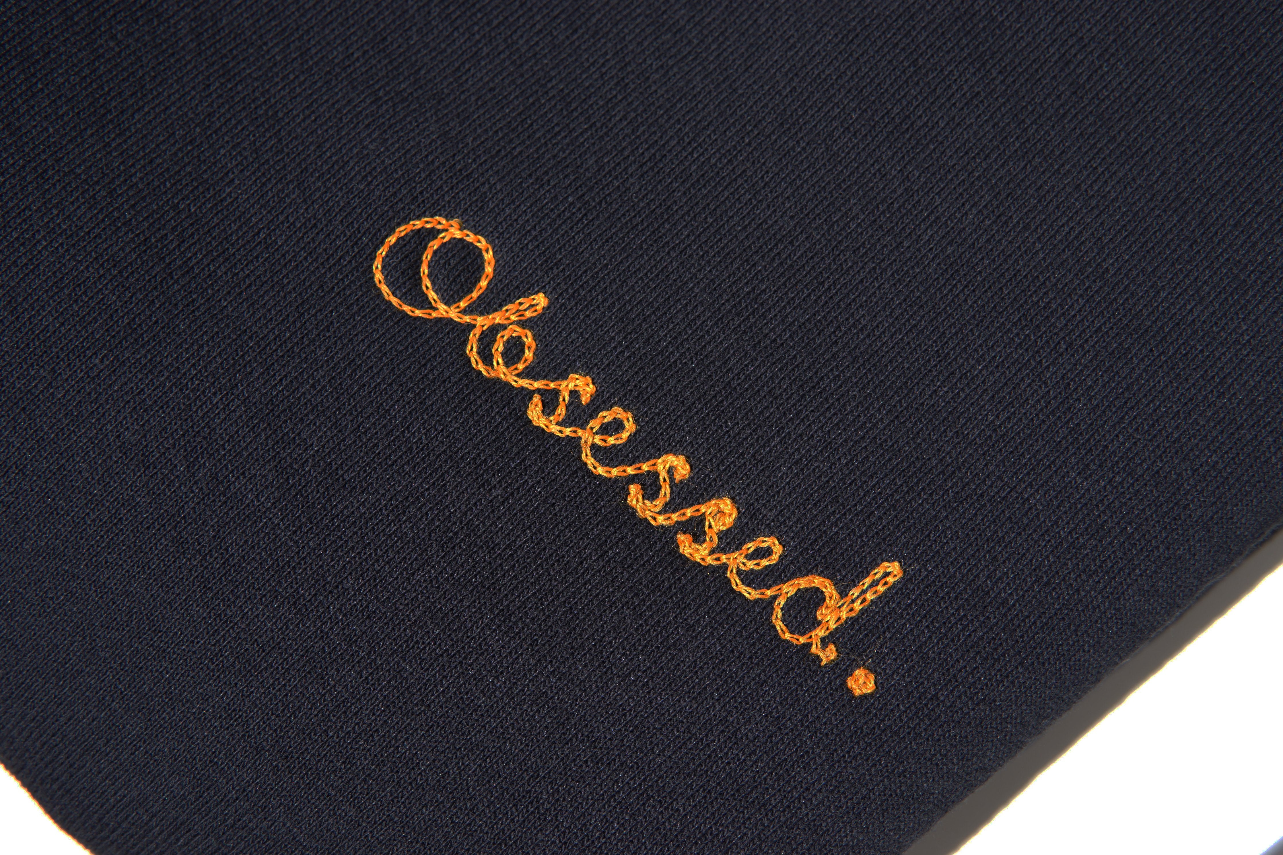 Heavy Fleece Navy Sweatshirt Obsessed Global