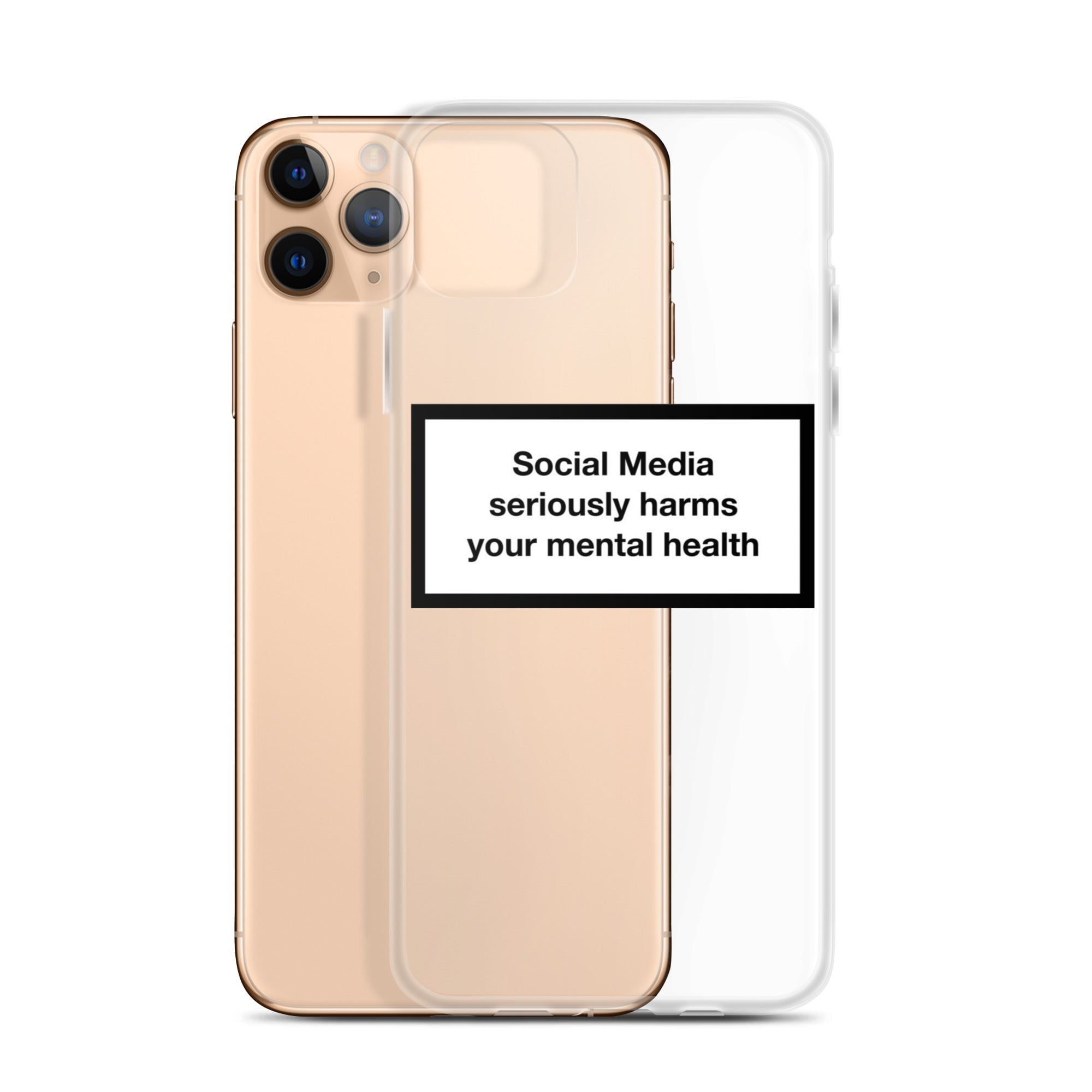 Social Media Harms your mental health iPhone Case Obsessed Global
