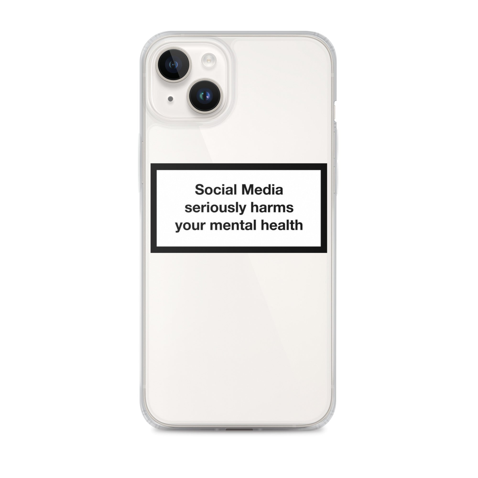 Social Media Harms your mental health iPhone Case Obsessed Global iPhone 14 Plus