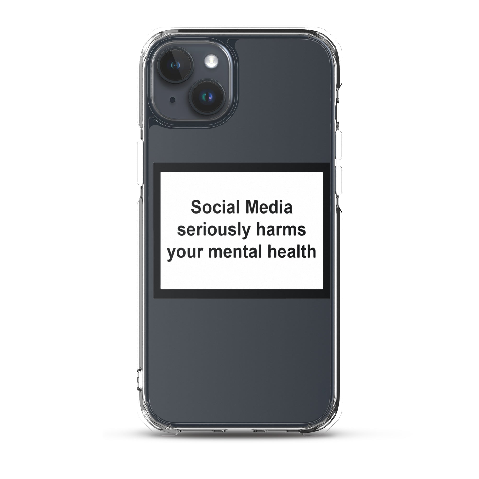 Social Media Harms your mental health iPhone Case Obsessed Global iPhone 15 Plus
