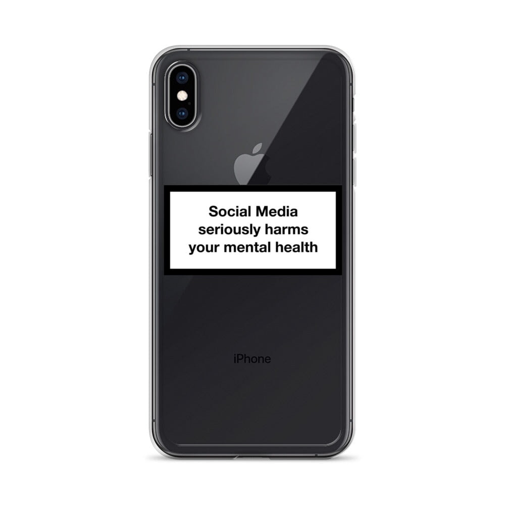 Social Media Harms your mental health iPhone Case Obsessed Global iPhone XS Max