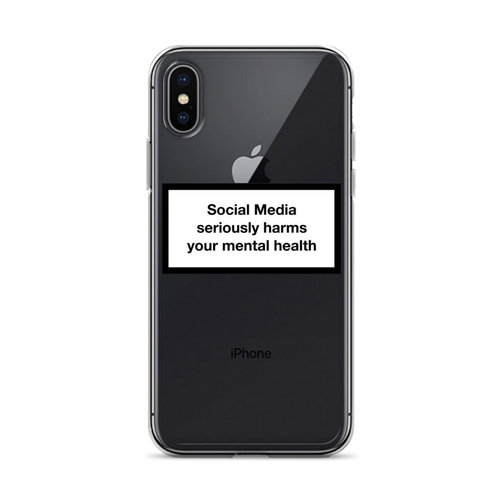 Social Media Harms your mental health iPhone Case Obsessed Global iPhone X/XS