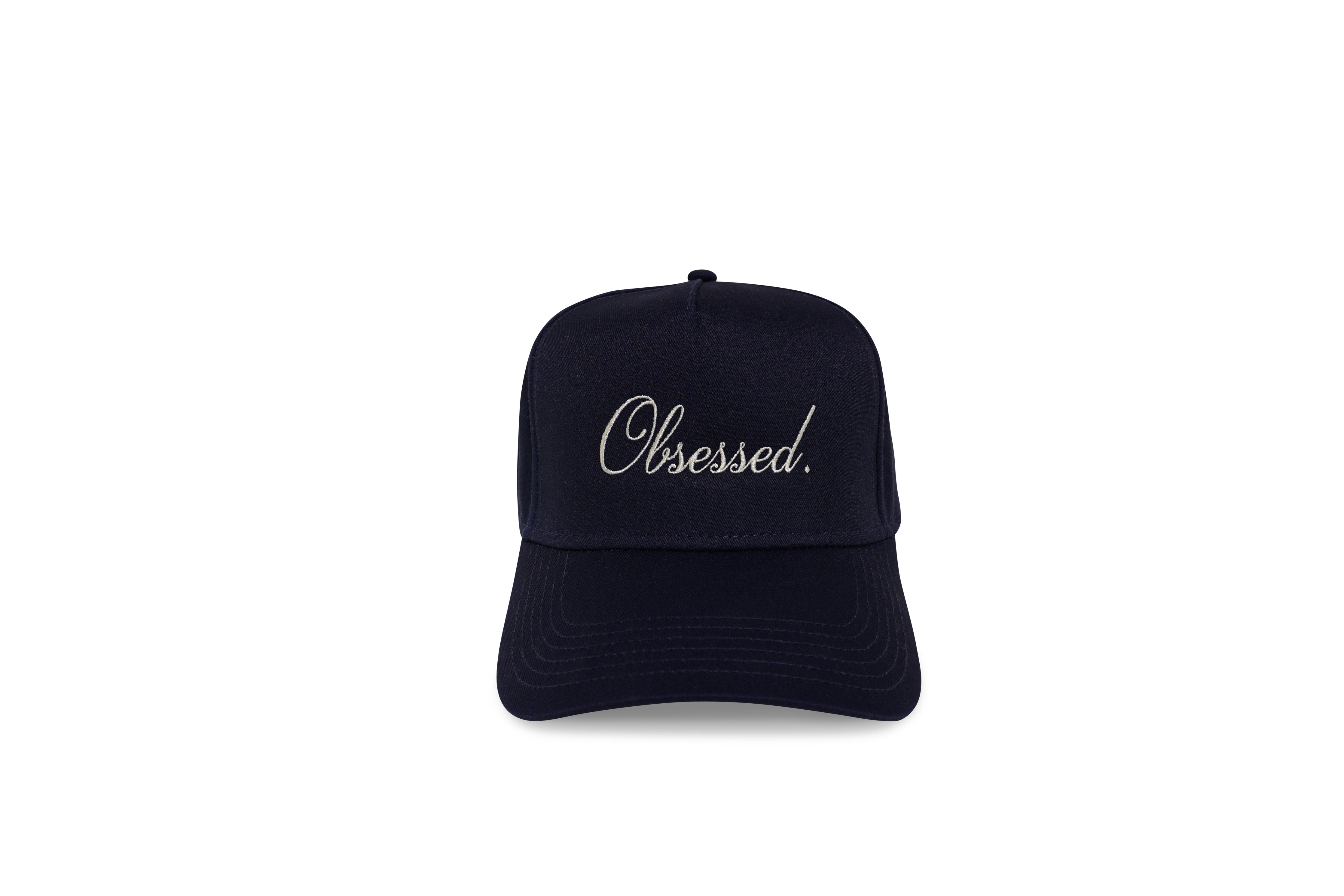 Cursive Logo Trucker Hat Hats Obsessed Global 