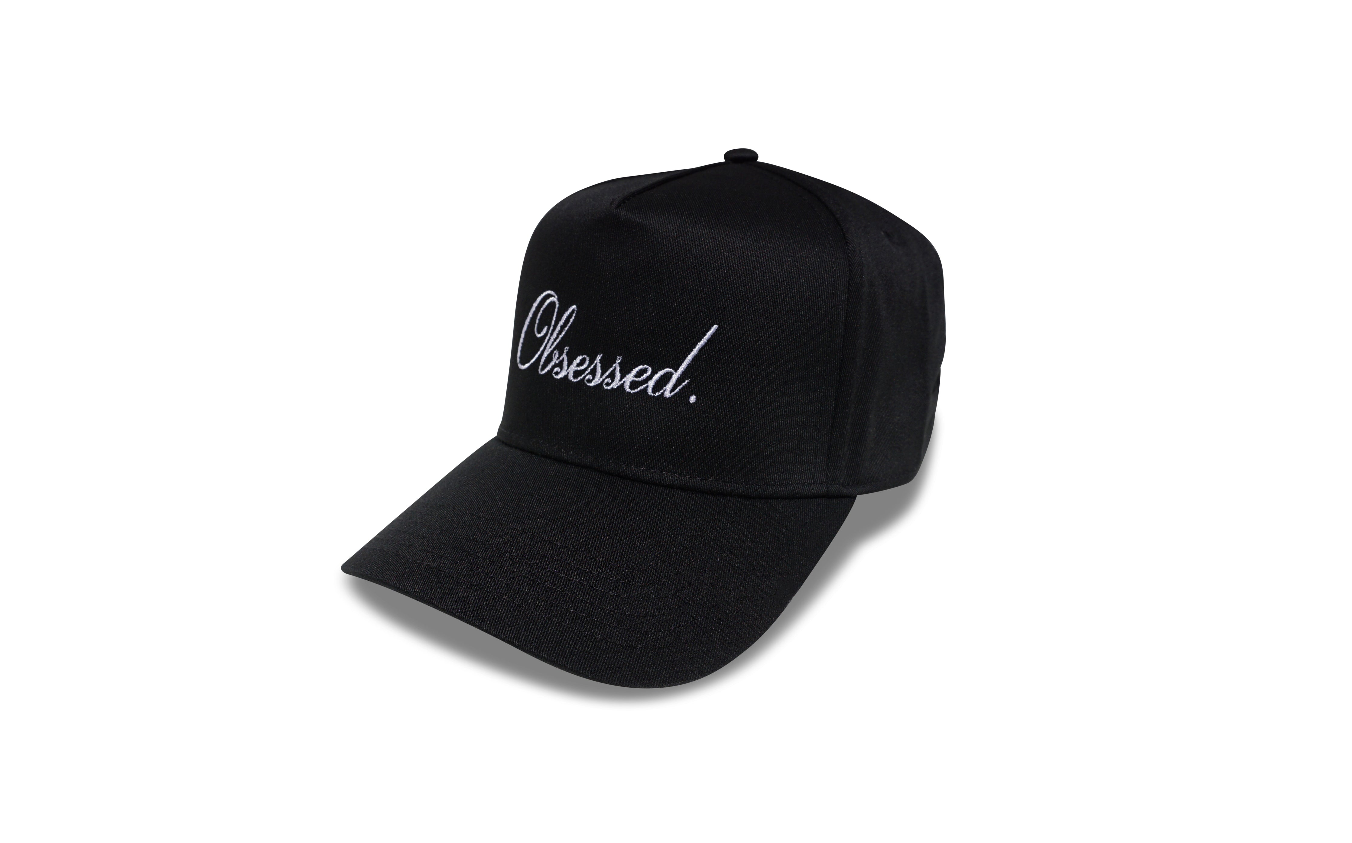 Cursive Logo Trucker Hat Obsessed Global 