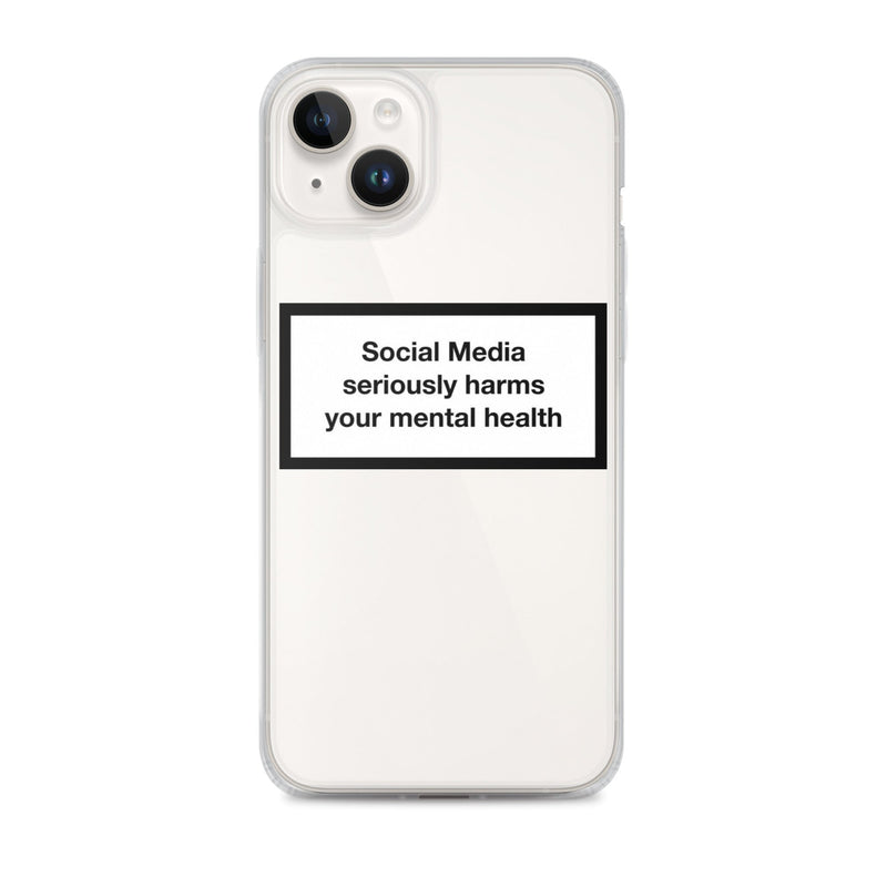 Social Media Harms your mental health iPhone Case Obsessed Global iPhone 14 Plus 