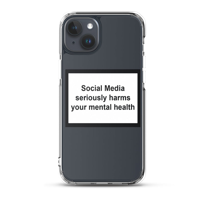 Social Media Harms your mental health iPhone Case Obsessed Global iPhone 15 Plus 