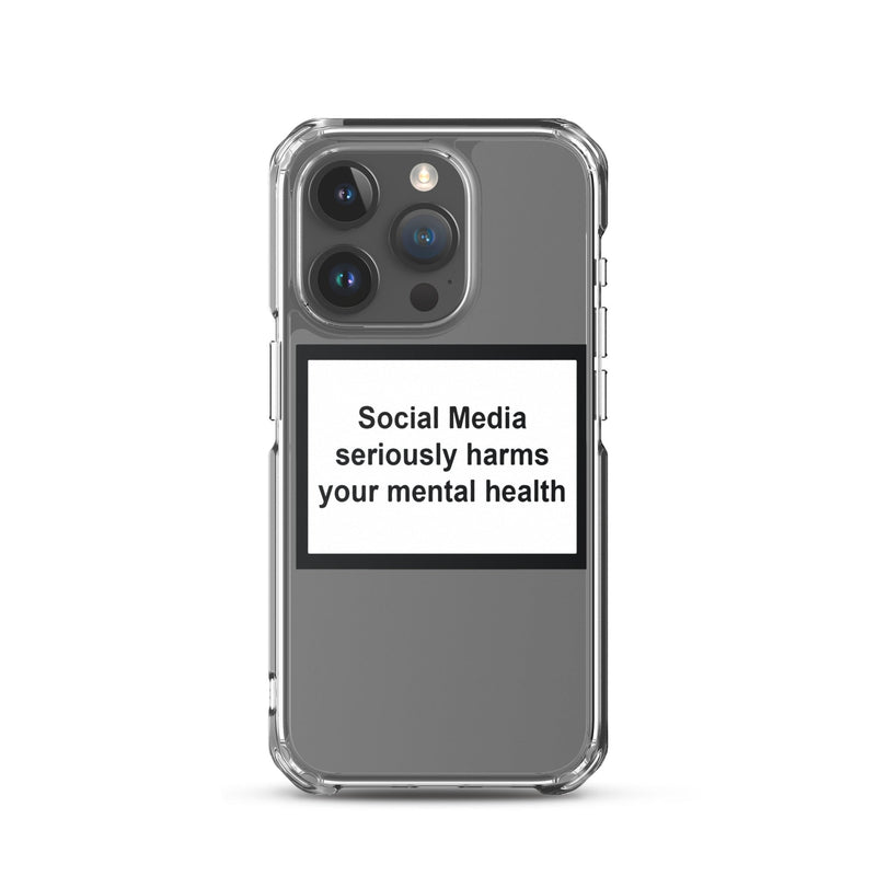 Social Media Harms your mental health iPhone Case Obsessed Global iPhone 15 Pro 