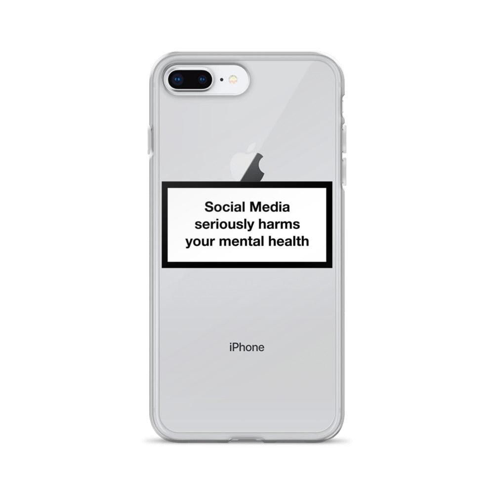 Social Media Harms your mental health iPhone Case Obsessed Global iPhone 7 Plus/8 Plus 