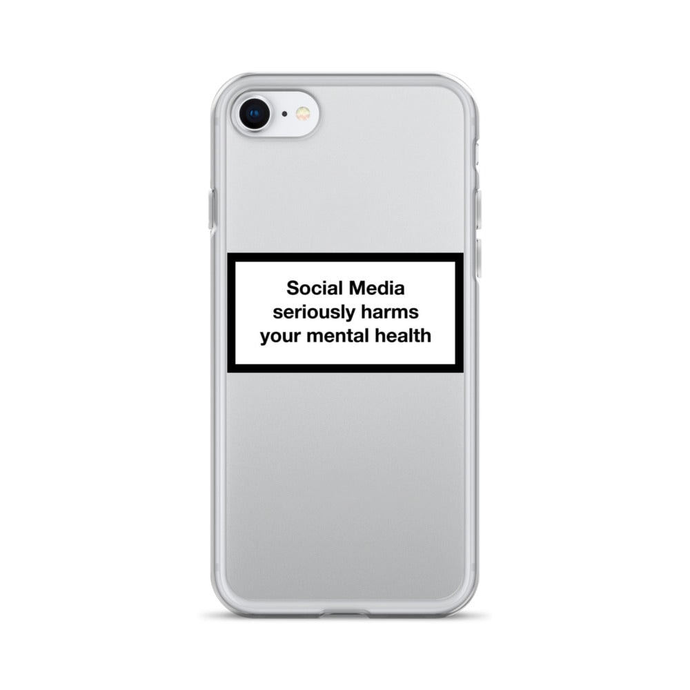 Social Media Harms your mental health iPhone Case Obsessed Global iPhone SE 