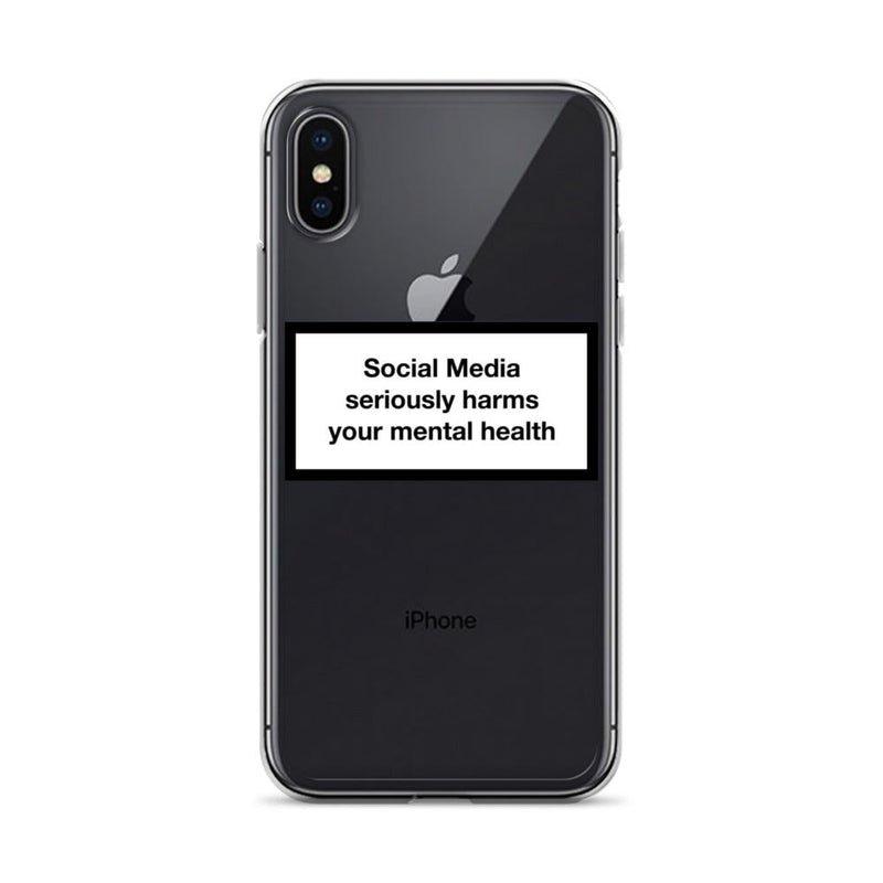 Social Media Harms your mental health iPhone Case Obsessed Global iPhone X/XS 