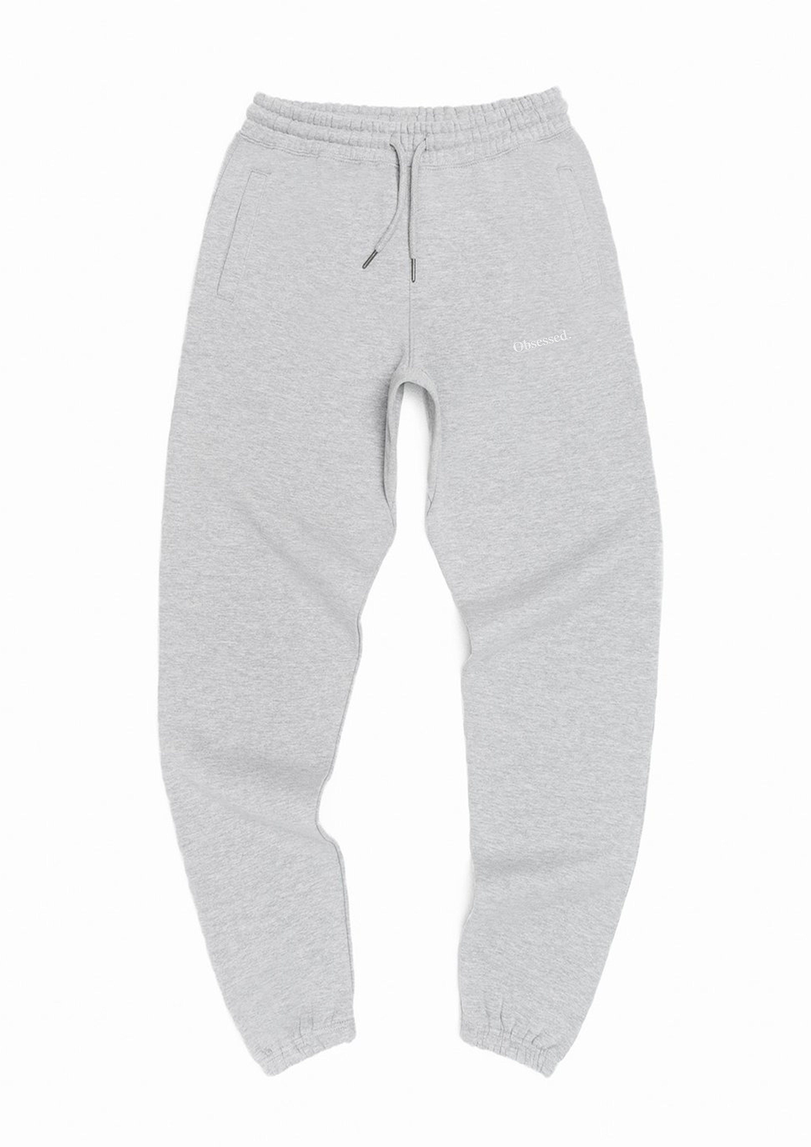 Ultra-soft Organic Cotton Sweatpants Obsessed Global Lunar Rock Grey 